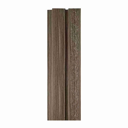 Ejoy Acoustic Vinyl Wall Cladding Siding Panel, 94.5 in. x 4.8 in. x 0.5 in., 4PK VWC_G1212C-0198